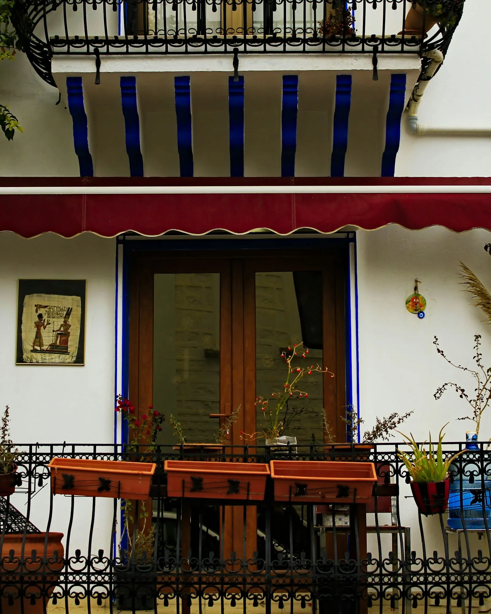 Balcon plantes facade